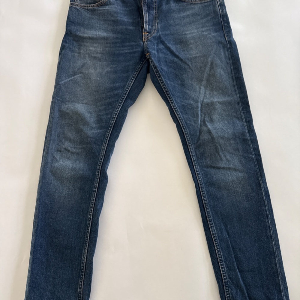 Nudie Jeans Lean Dean Slim Tapered Jeans – Troubled Sea Wash – 31W, 30L
